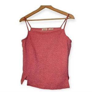 Anthropologie Meadow Rue  Red Side Button Tank Top